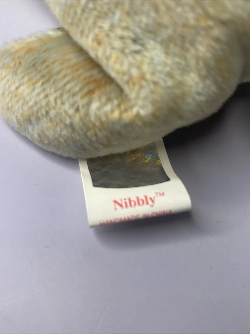 Ty Beanie Babies Nibbly The Bunny, Nuts The SquirrelPellet the Hamster Lot Of 3